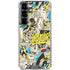 DC Comics Batman Batgirl Vintage Action pose pattern Galaxy S26 Plus Clear Case