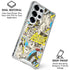 DC Comics Batman Batgirl Vintage Action pose pattern Galaxy S26 Ultra Clear Case