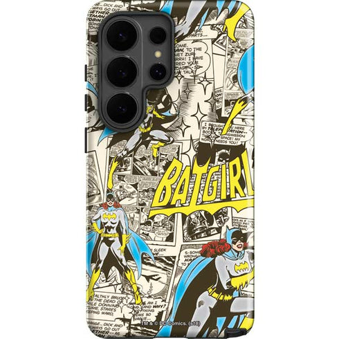 DC Comics Batman Batgirl Vintage Action pose pattern Galaxy S26 Ultra Impact Case