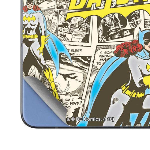 DC Comics Batman Batgirl Vintage Action pose pattern Galaxy Z Fold5 5G Skin