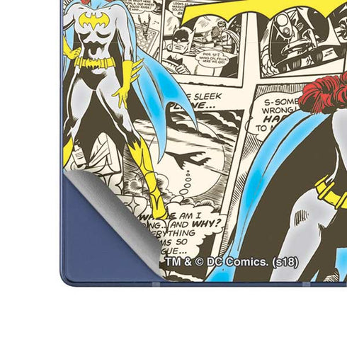 DC Comics Batman Batgirl Vintage Action pose pattern Galaxy Z Fold6 Skin