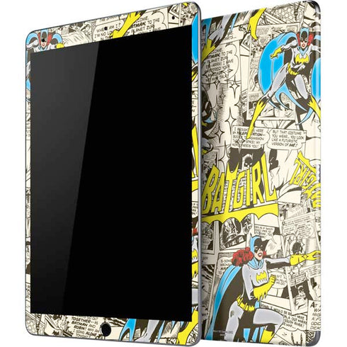 DC Comics Batman Batgirl Vintage Action pose pattern iPad Skins