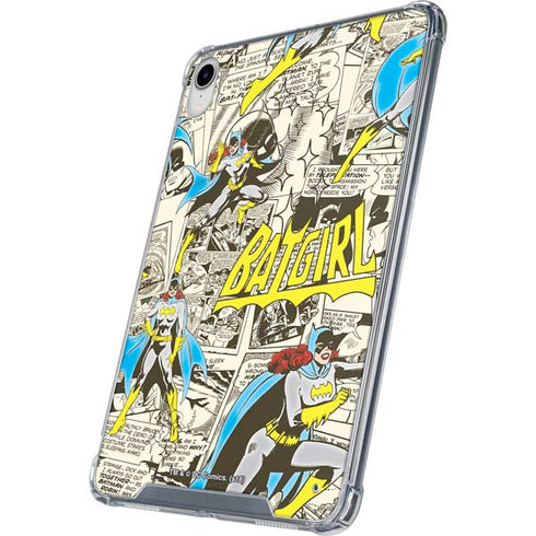 DC Comics Batman Batgirl Vintage Action pose pattern iPad 11th Gen (2025) Clear Case