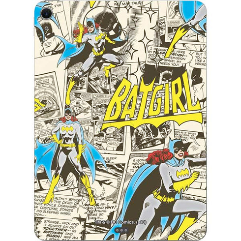 DC Comics Batman Batgirl Vintage Action pose pattern Apple iPad Air Skin