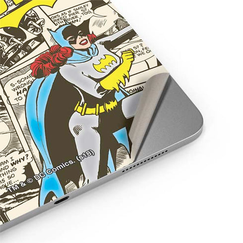 DC Comics Batman Batgirl Vintage Action pose pattern Apple iPad Air Skin