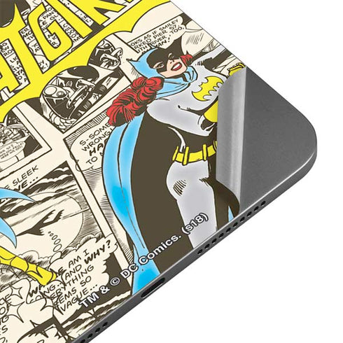 DC Comics Batman Batgirl Vintage Action pose pattern Apple iPad Mini Skin