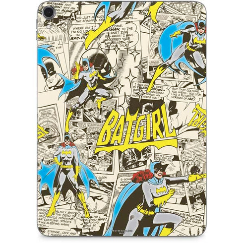 DC Comics Batman Batgirl Vintage Action pose pattern Apple iPad Pro Skin