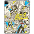 DC Comics Batman Batgirl Vintage Action pose pattern iPad Pro 11in (2024) Clear Case