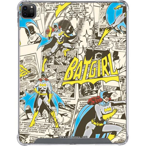 DC Comics Batman Batgirl Vintage Action pose pattern iPad Cases