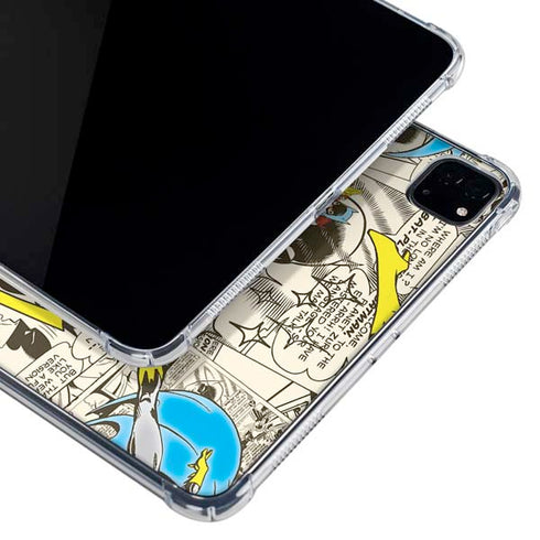 DC Comics Batman Batgirl Vintage Action pose pattern iPad Cases