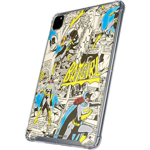 DC Comics Batman Batgirl Vintage Action pose pattern iPad Cases