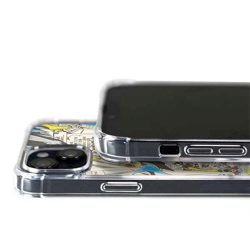 DC Comics Batman Batgirl Vintage Action pose pattern iPhone 14 MagSafe Case