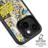 DC Comics Batman Batgirl Vintage Action pose pattern iPhone 14 Plus Kickstand Case