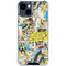 DC Comics Batman Batgirl Vintage Action pose pattern iPhone 15 Clear Case