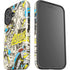 DC Comics Batman Batgirl Vintage Action pose pattern iPhone 16 Impact Case