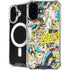 DC Comics Batman Batgirl Vintage Action pose pattern iPhone 16 MagSafe Case