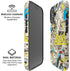 DC Comics Batman Batgirl Vintage Action pose pattern iPhone 16 Magsafe Impact Case