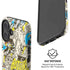 DC Comics Batman Batgirl Vintage Action pose pattern iPhone 16 Plus Magsafe Impact Case