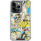 DC Comics Batman Batgirl Vintage Action pose pattern iPhone 16 Pro Clear Case