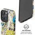 DC Comics Batman Batgirl Vintage Action pose pattern iPhone 16 Pro Max Magsafe Impact Case