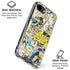 DC Comics Batman Batgirl Vintage Action pose pattern iPhone 16e Clear Case
