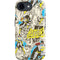DC Comics Batman Batgirl Vintage Action pose pattern iPhone 16e Impact Case