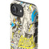 DC Comics Batman Batgirl Vintage Action pose pattern iPhone 16e Impact Case