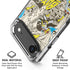 DC Comics Batman Batgirl Vintage Action pose pattern iPhone 17 Air Clear Case