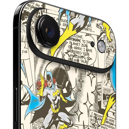 DC Comics Batman Batgirl Vintage Action pose pattern iPhone 17 Air Skin