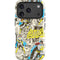 DC Comics Batman Batgirl Vintage Action pose pattern iPhone 17 Pro Impact Case