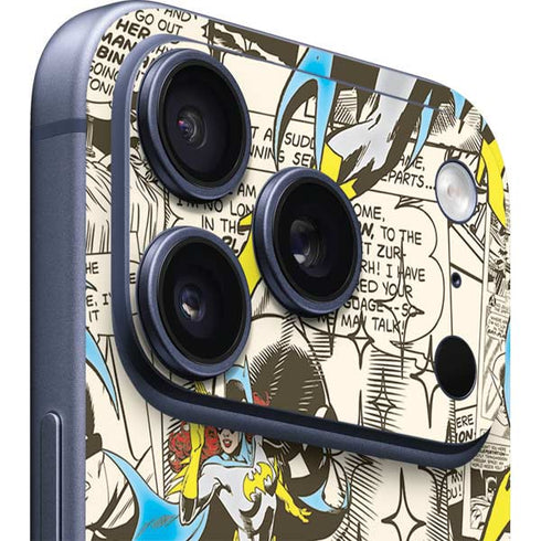 DC Comics Batman Batgirl Vintage Action pose pattern iPhone 17 Pro Max Skin