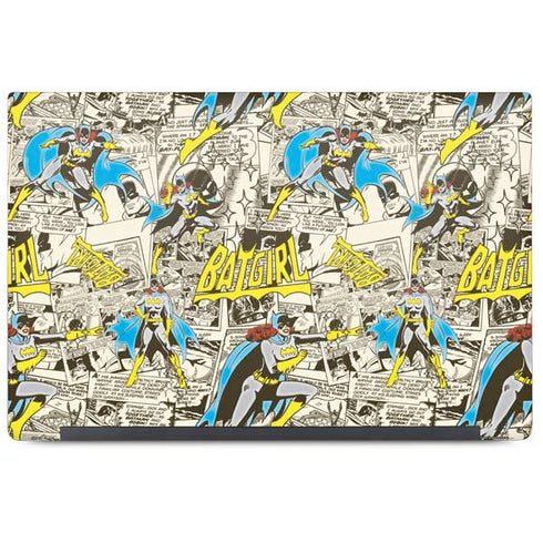 DC Comics Batman Batgirl Vintage Action pose pattern Dell Latitude Skin