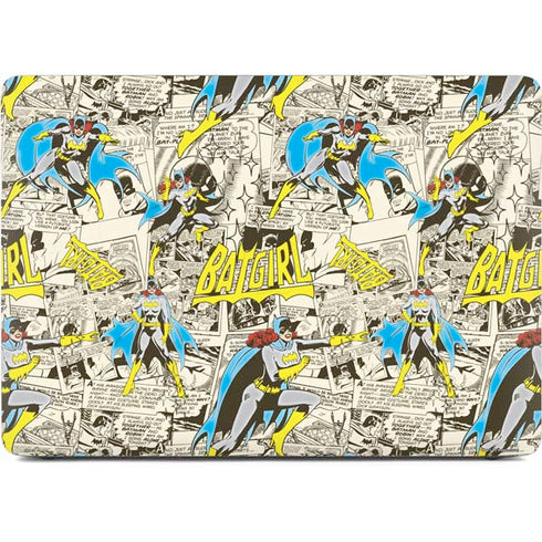 DC Comics Batman Batgirl Vintage Action pose pattern Apple MacBook Air Skin