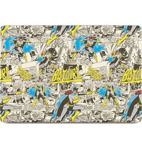 DC Comics Batman Batgirl Vintage Action pose pattern MacBook Skins