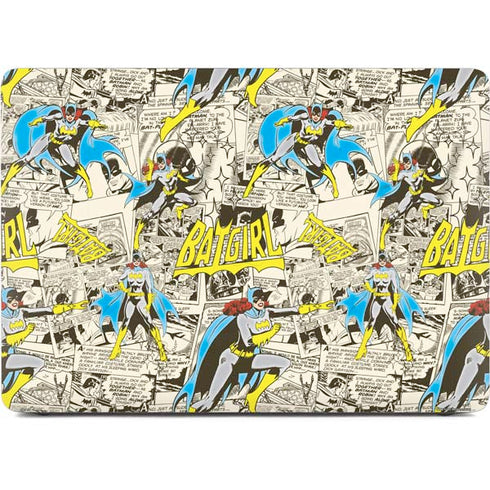 DC Comics Batman Batgirl Vintage Action pose pattern Apple MacBook Pro 16-inch Skin