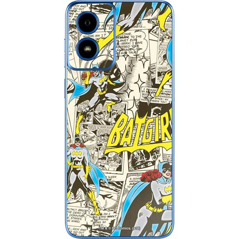 DC Comics Batman Batgirl Vintage Action pose pattern Moto G Play 4G (2024) Skin
