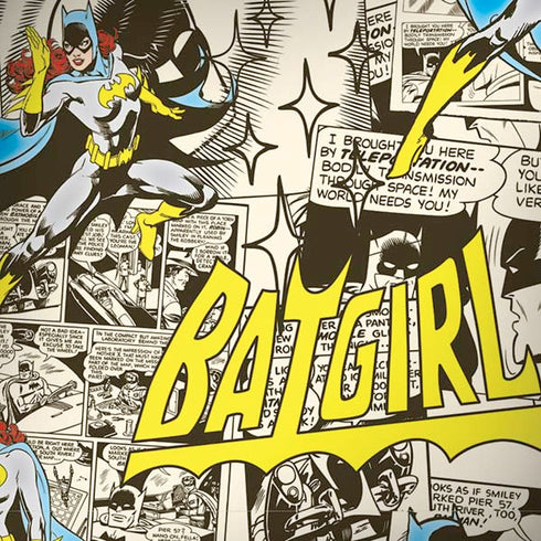 DC Comics Batman Batgirl Vintage Action pose pattern Moto G6 Skin