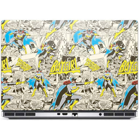 DC Comics Batman Batgirl Vintage Action pose pattern Dell Precision Skin