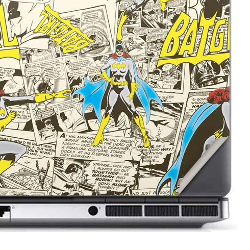 DC Comics Batman Batgirl Vintage Action pose pattern Dell Precision Skin