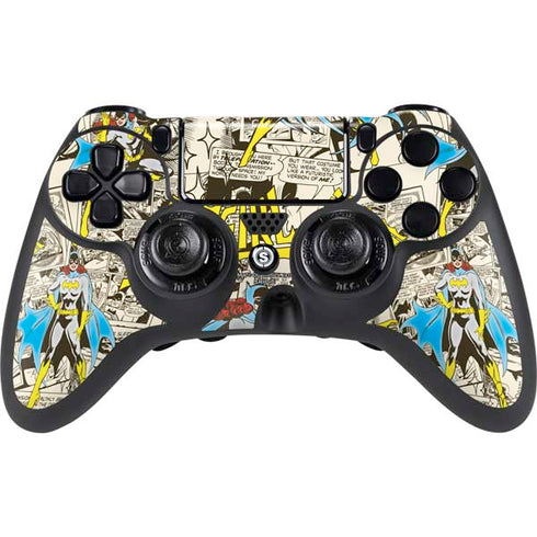 DC Comics Batman Batgirl Vintage Action pose pattern PlayStation PS4 Skins
