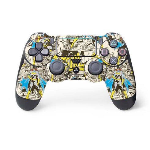 DC Comics Batman Batgirl Vintage Action pose pattern PlayStation PS4 Skins