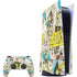 DC Comics Batman Batgirl Vintage Action pose pattern PlayStation PS5 Skins