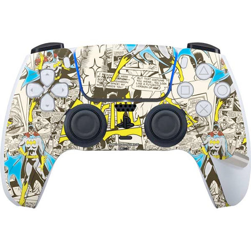DC Comics Batman Batgirl Vintage Action pose pattern PS5 Pro Bundle Skin
