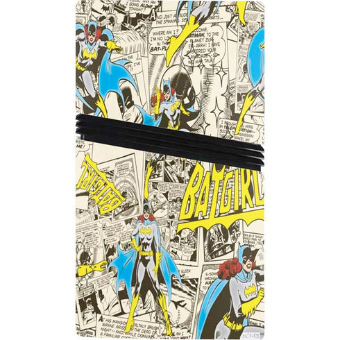 DC Comics Batman Batgirl Vintage Action pose pattern PS5 Pro Console Skin
