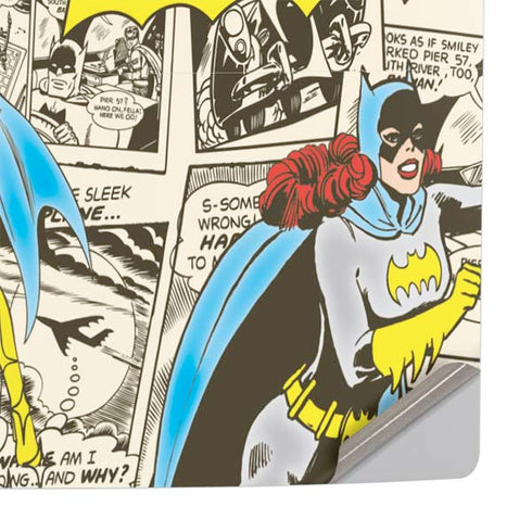 DC Comics Batman Batgirl Vintage Action pose pattern PS5 Pro Console Skin