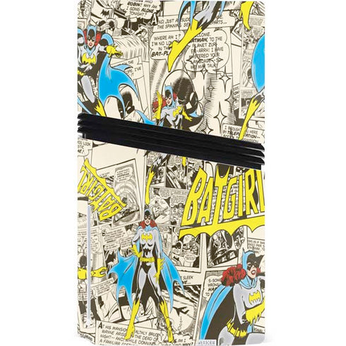DC Comics Batman Batgirl Vintage Action pose pattern PS5 Pro Disk Console Skin