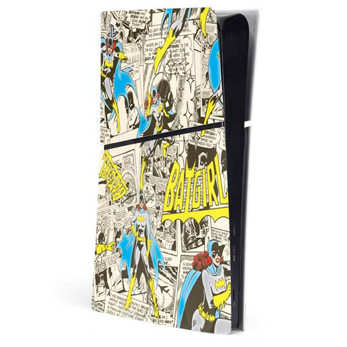 DC Comics Batman Batgirl Vintage Action pose pattern PlayStation PS5 Skins