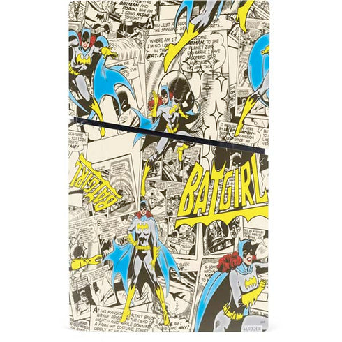 DC Comics Batman Batgirl Vintage Action pose pattern PS5 Slim Digital Edition Console Skin
