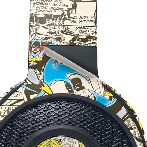 DC Comics Batman Batgirl Vintage Action pose pattern Razer Kraken X Skin