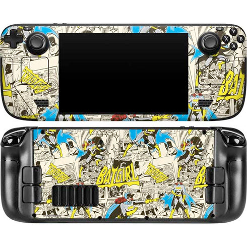 DC Comics Batman Batgirl Vintage Action pose pattern Steam Deck Handheld Gaming Computer OLED Skin